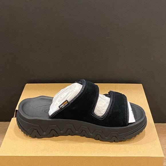 Ugg Black Captrail Strap Slide Sandals Shoes Heels Pumps Flats NEW - Picture 2 of 4